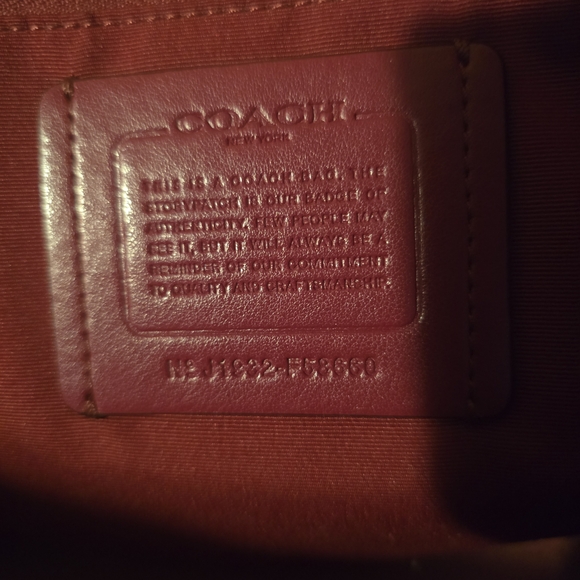 Coach Deep Purple Leather Handbag - Picture 4 of 4